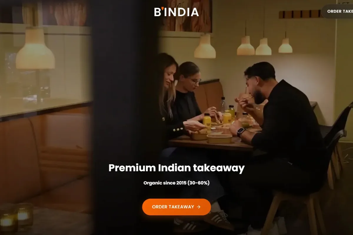 Bindia restaurant website