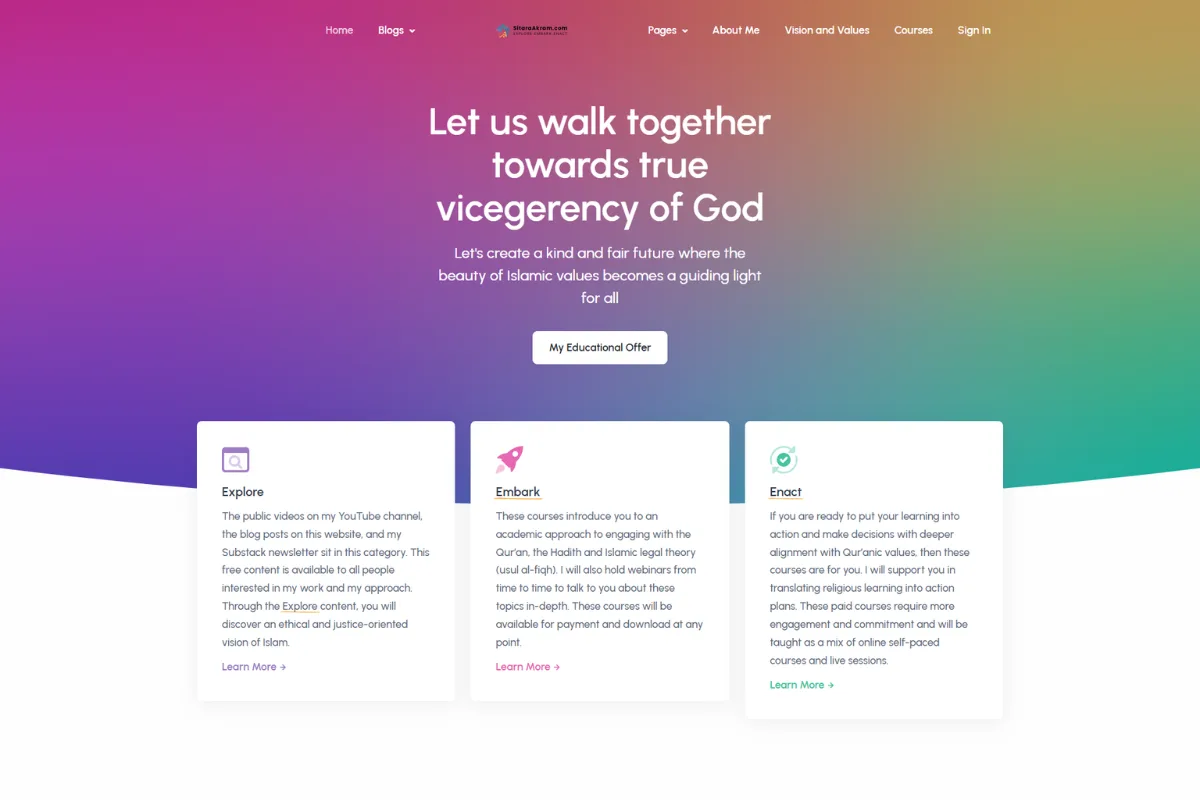 Sitara Akram LMS website